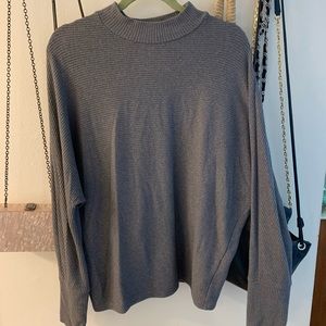 Gray Long Sleeve Top